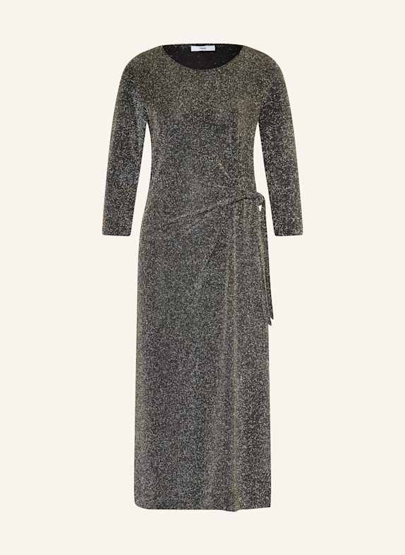 CINQUE Jerseykleid CIGLINLO mit 3/4-Arm und Glitzergarn SCHWARZ / SILBER