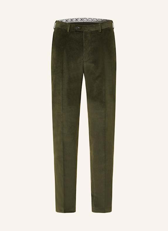 DIGEL move APOLLO slim fit corduroy suit trousers 52 Grün