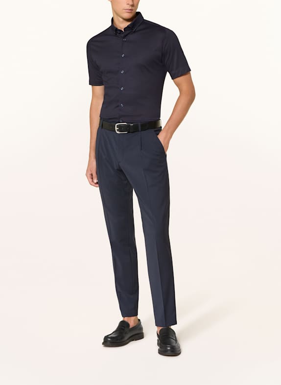 DESOTO Korte mouwen shirt Slim Fit van jersey DONKERBLAUW