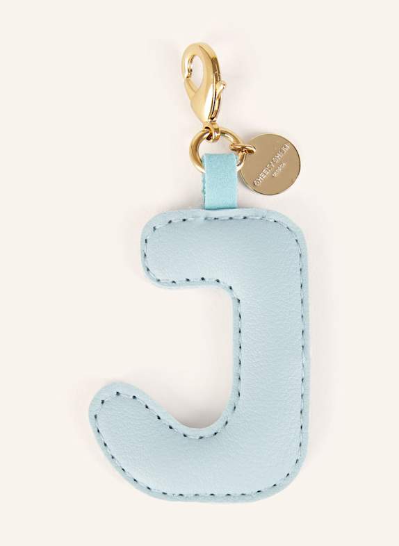 CHEEKY CHAIN MUNICH Taschenanhänger LETTER J HELLBLAU