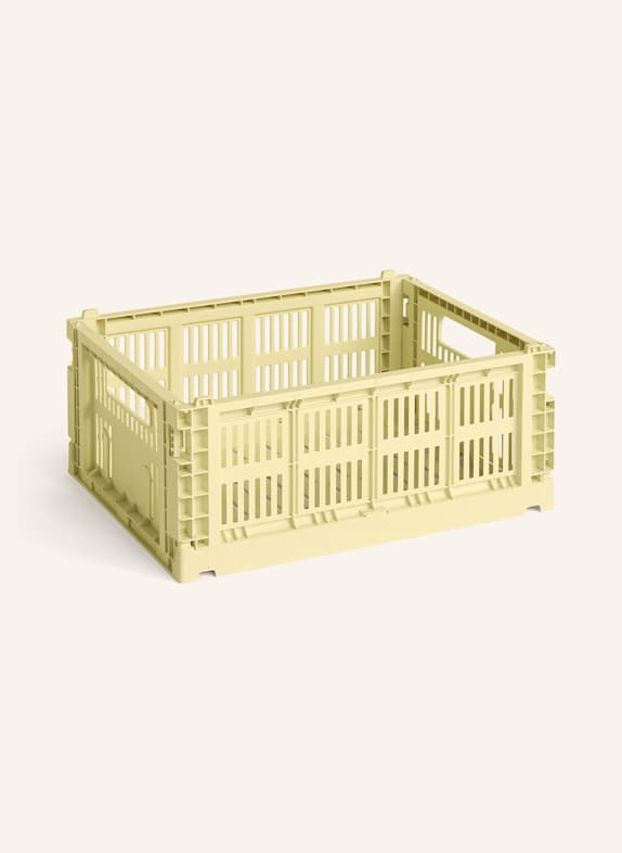HAY Caisse pliante COLOUR CRATE MEDIUM JAUNE CLAIR