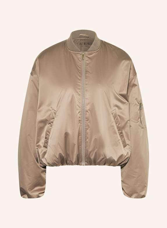 GUESS LORRAINE bomber jacket TAUPE