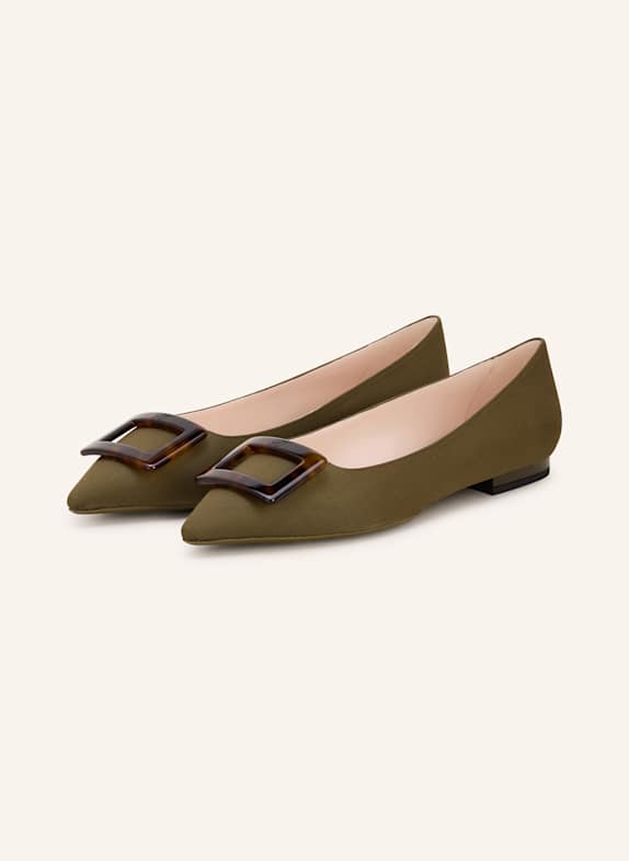 Roger Vivier Ballerinas GOMMETTINE KHAKI