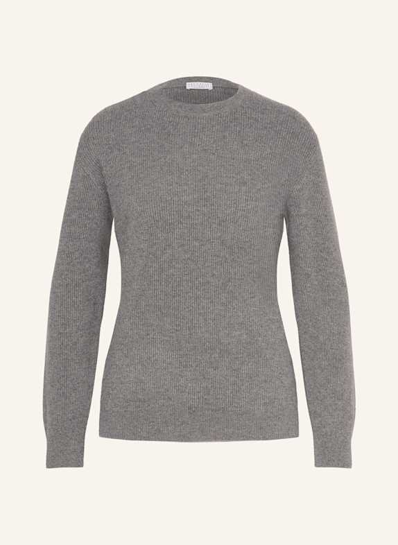 BRUNELLO CUCINELLI Cashmere-Pullover GRAU