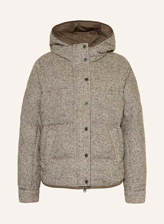 BRUNELLO CUCINELLI Daunenjacke BEIGE/ ECRU/ SCHWARZ