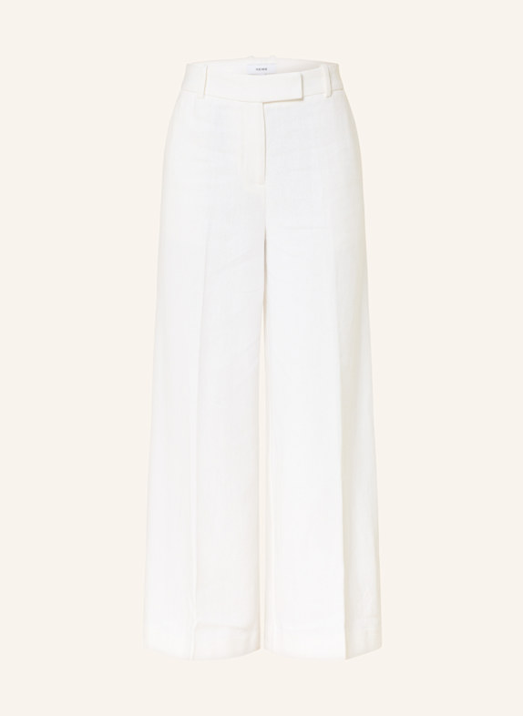 REISS Wide leg halim Trousers DEVON with linen ECRU