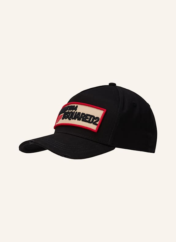 DSQUARED2 Cap SCHWARZ/ CREME/ ROT