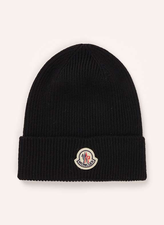 MONCLER Mütze SCHWARZ