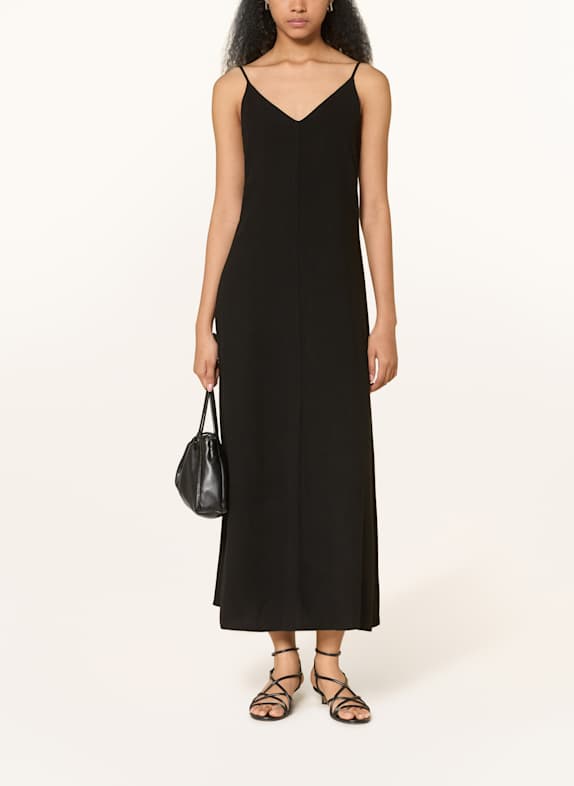 NEO NOIR Kleid KESSIE mit Leinen SCHWARZ