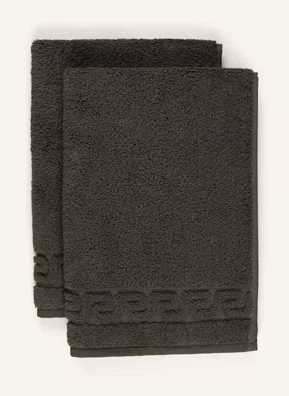 weseta switzerland Serviette pour invités DREAMFLOR 19 ANTHRAZIT