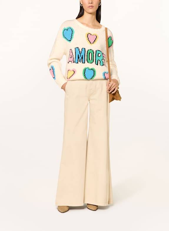 Princess GOES HOLLYWOOD Sweater ECRU / LIGHT BLUE / PINK