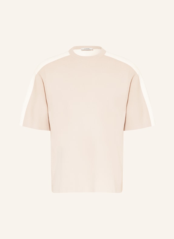COS Strickshirt TAUPE/ CREME