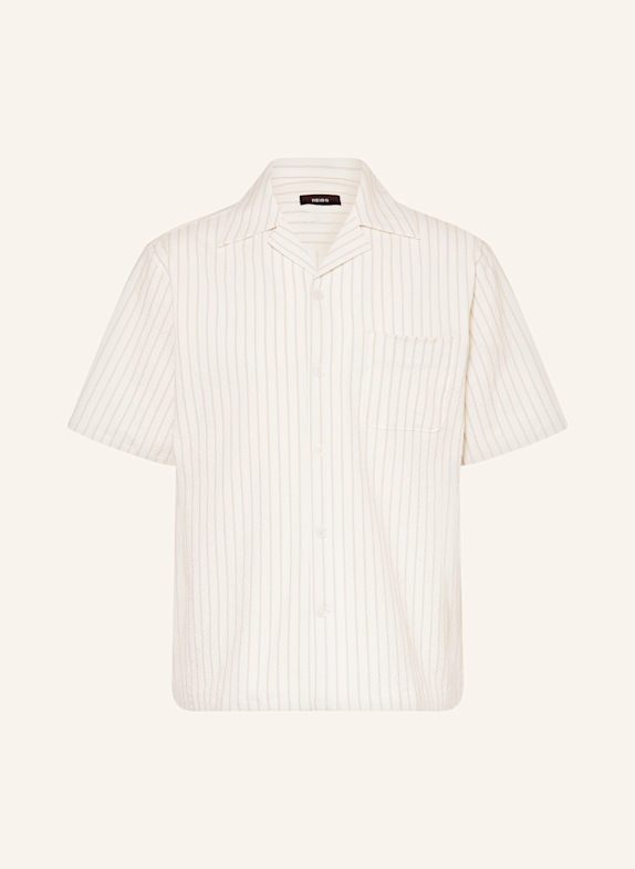 REISS Resorthemd EASTON Relaxed Fit CREME / TAUPE / DUNKELBRAUN