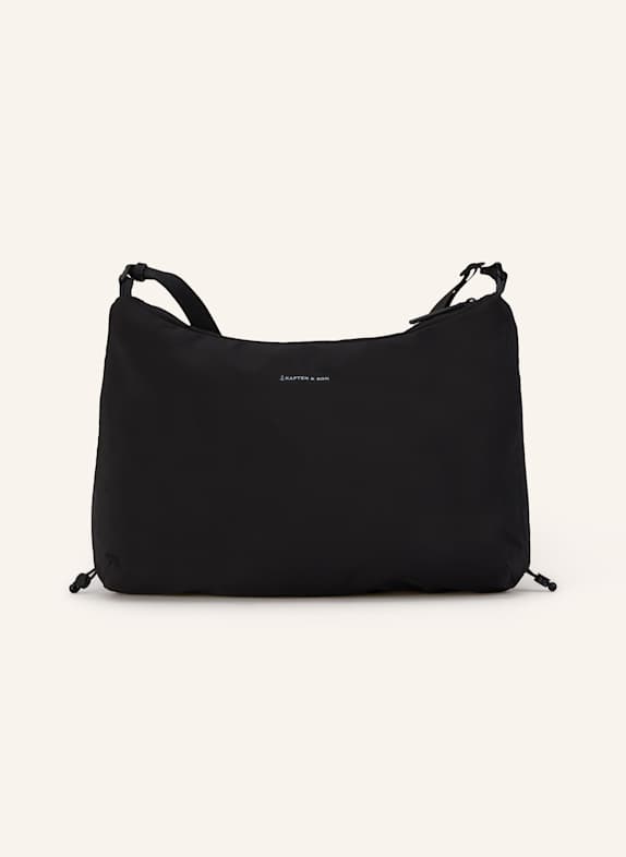 KAPTEN & SON orange logo tote BLACK