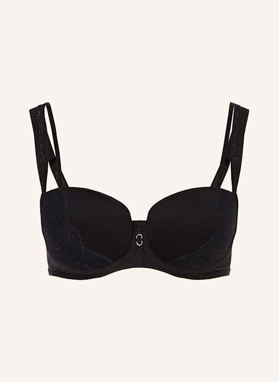 Triumph MOONLIGHT KISS cup bra with glitter yarn BLACK