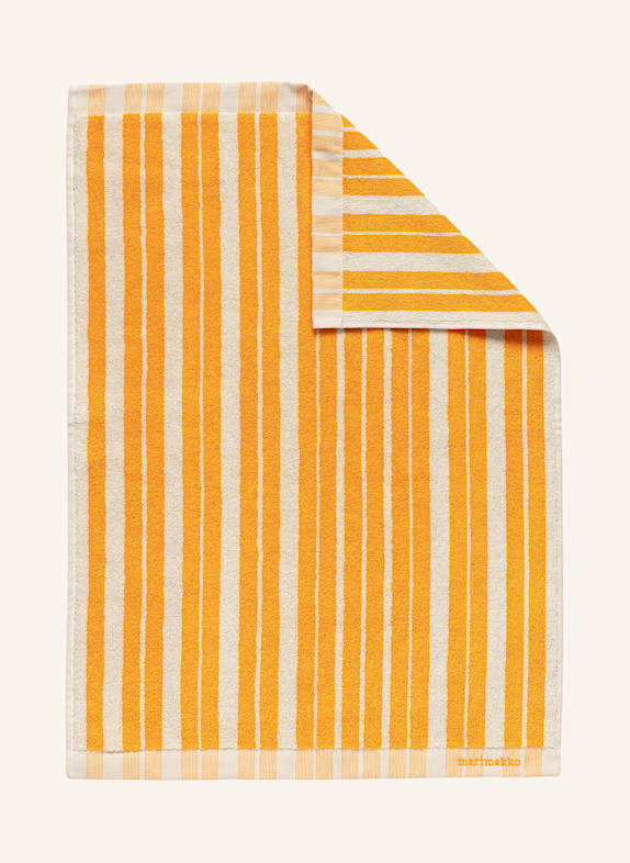 marimekko RAIDE towel ECRU/ ORANGE