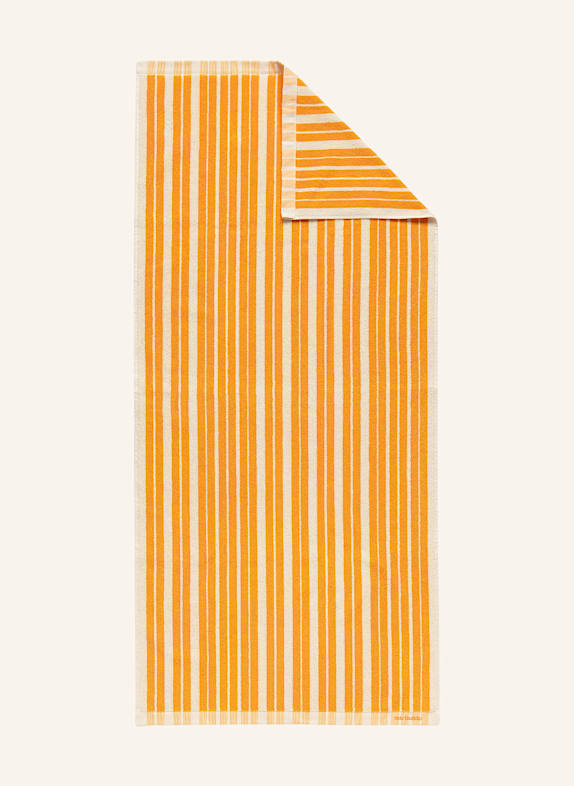 marimekko RAIDE shower towel ORANGE/ ECRU