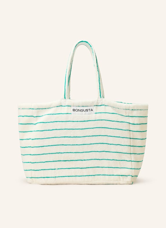 BONGUSTA Beach bag NARAM ECRU/ GREEN