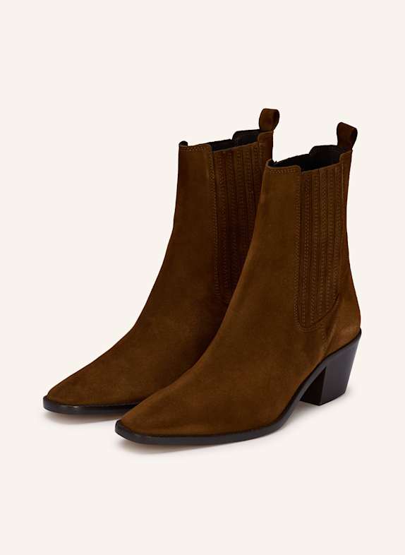 JONAK BIRMAN ankle boots COGNAC