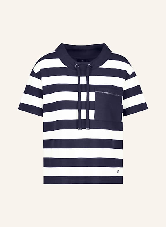 monari T-Shirt DUNKELBLAU/ WEISS