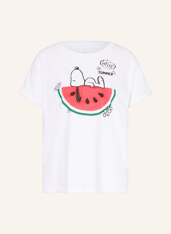 Princess GOES HOLLYWOOD T-Shirt mit Schmucksteinen WEISS