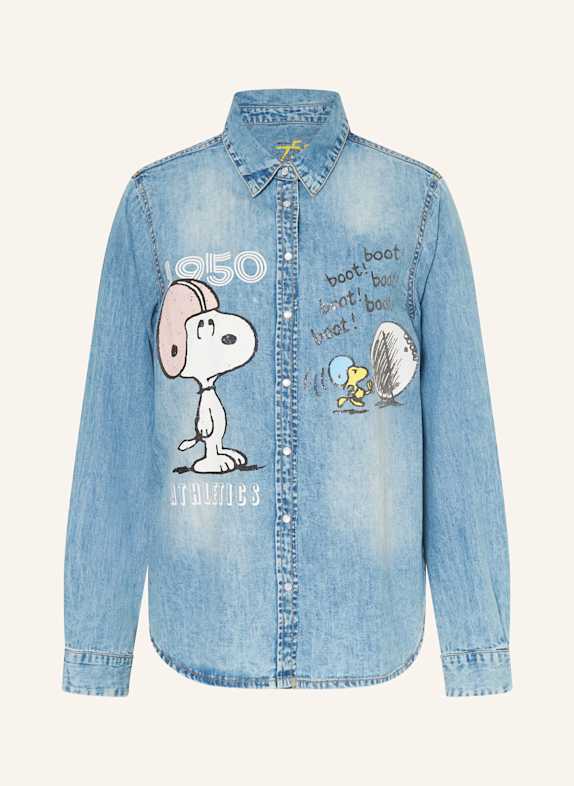 Princess GOES HOLLYWOOD Jeansbluse SNOOPY BLAU