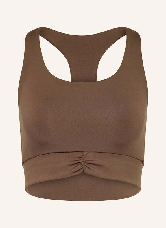 ba&sh Bustier podprsenka GISOR TMAVĚ HNĚDÁ