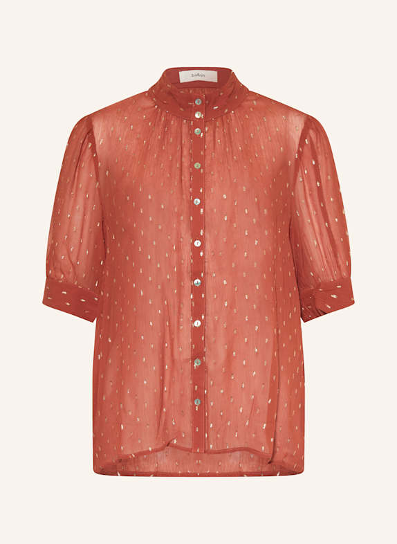 ba&sh Bluse MIMI mit Glitzergarn HELLROT