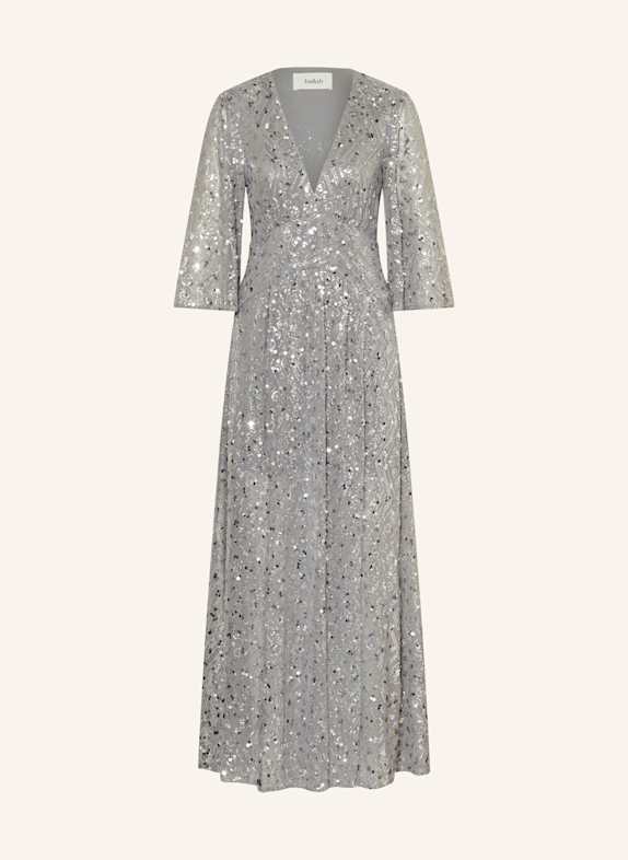ba&sh Mesh-Kleid CONNY mit Pailletten SILBER