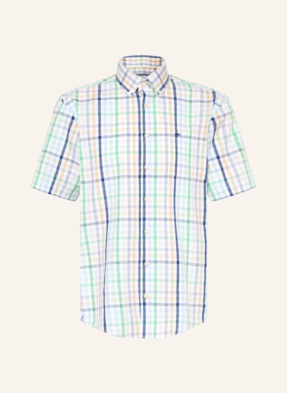 FYNCH-HATTON Košile Regular Fit MODRÁ/ ZELENÁ/ TMAVĚ MODRÁ