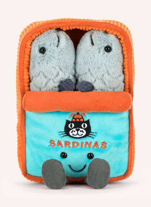 Jellycat Zabawka pluszowa AMUSEABLES SARDINE TIN POMARAŃCZOWY/ SZARY/ TURKUSOWY