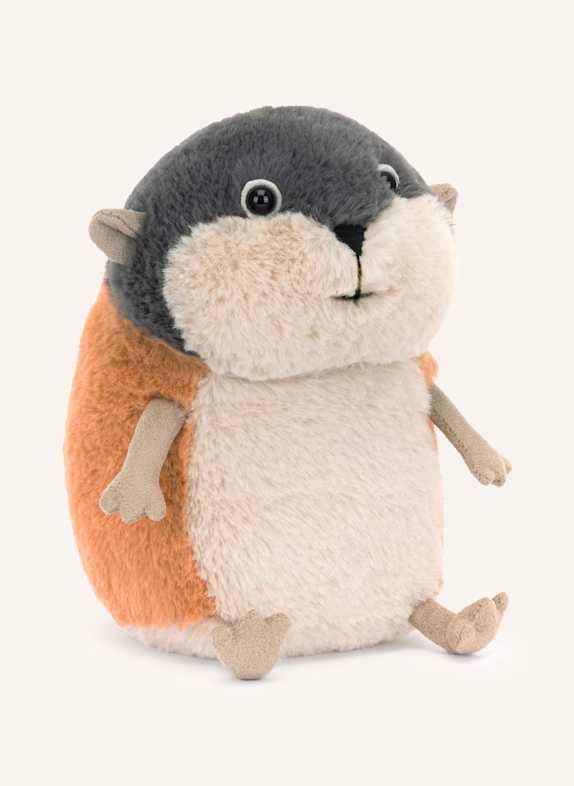 Jellycat Lemming-Kuscheltier LAMBETH LEMMING BEIGE/ ORANGE/ DUNKELGRAU