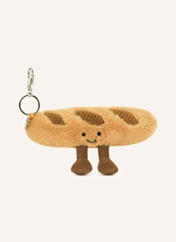 Jellycat Brelok i zawieszka do torby AMUSEABLES BAGUETTE JASNOBRĄZOWY/ BRĄZOWY