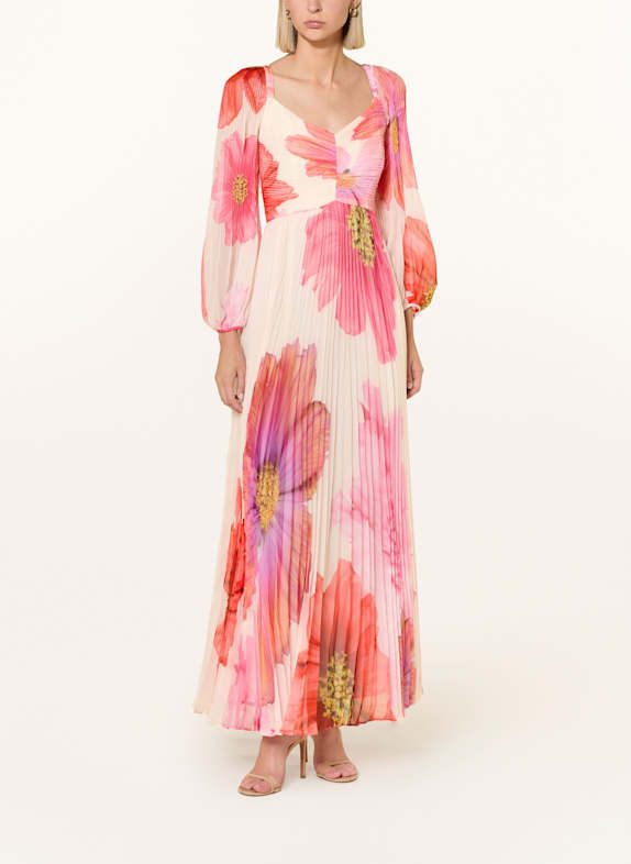 Phase Eight Plisseekleid REANNA ECRU/ ROT/ PINK