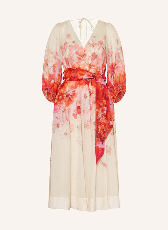 Phase Eight Kleid JASLYN mit 3/4-Arm ECRU/ ROT