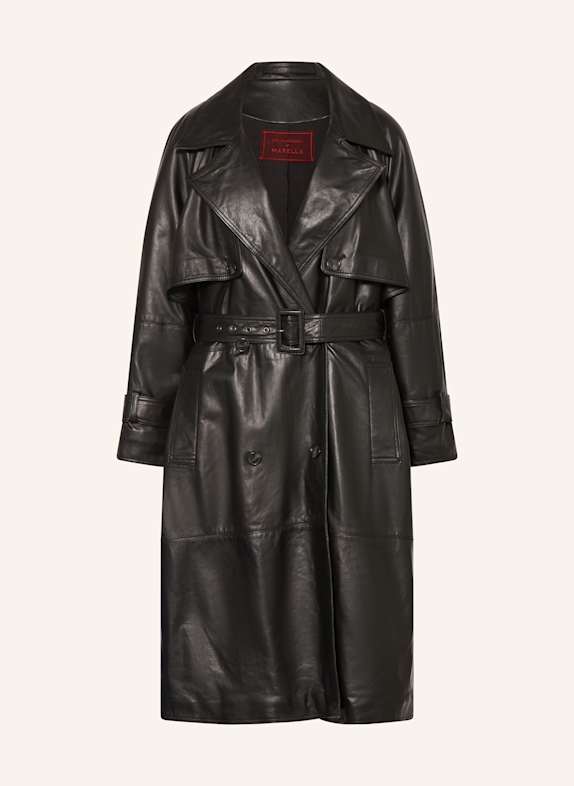 MARELLA Ledermantel SCHWARZ