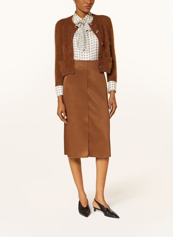 DOROTHEE SCHUMACHER Satijnen rok SHINY STATEMENT 788 terra