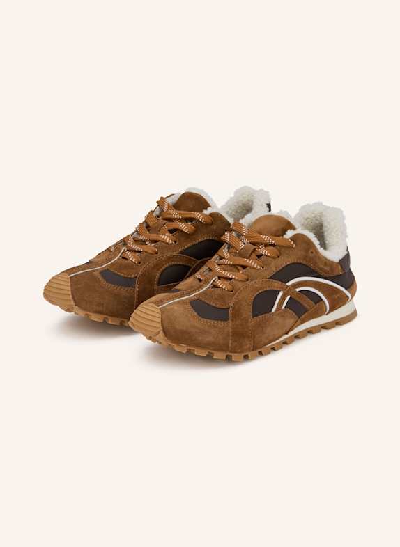DOROTHEE SCHUMACHER SPORTY CHIC sneaker BROWN / DARK BROWN / WHITE