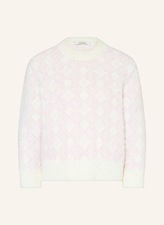 DOROTHEE SCHUMACHER sweater LIGHT PINK / ECRU