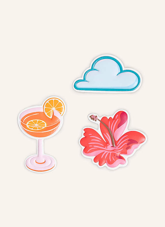 holdit 3-tlg. Sticker-Set SUNSET für Smartphone-Hülle ROT / ORANGE / NEONBLAU