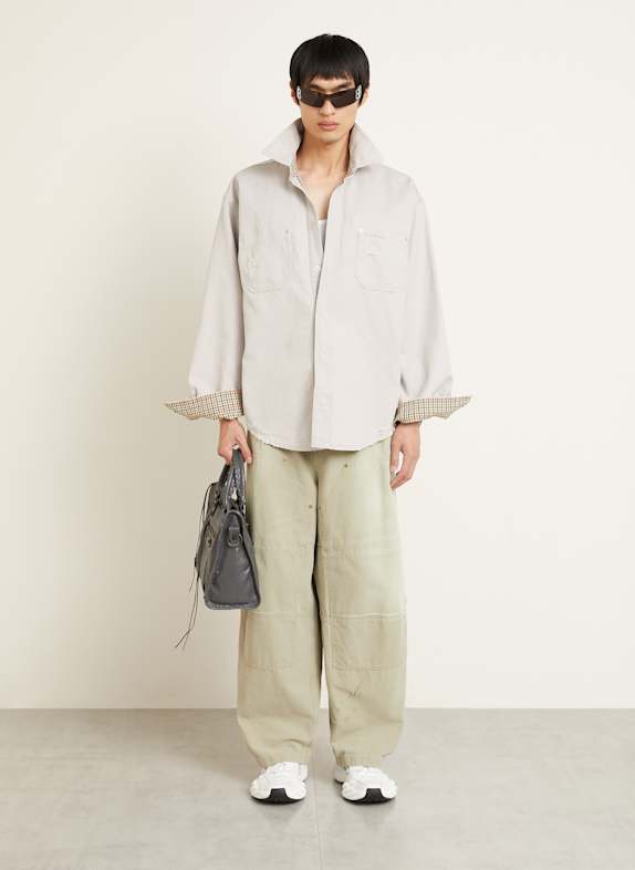 BALENCIAGA surchemise GRIS CLAIR