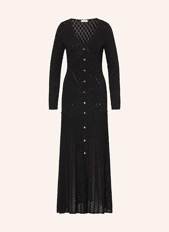 SANDRO Jerseykleid SCHWARZ