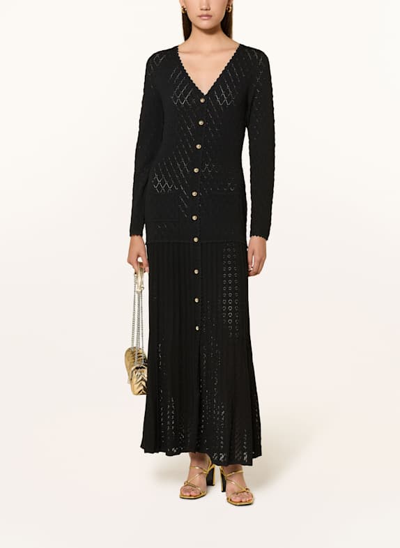 SANDRO Jerseykleid SCHWARZ