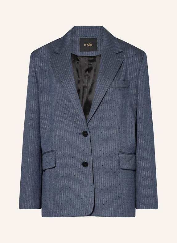 maje Blazer mit Schmucksteinen BLAUGRAU
