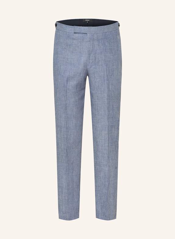 REISS REEF slim fit linen suit halim Trousers BLUE
