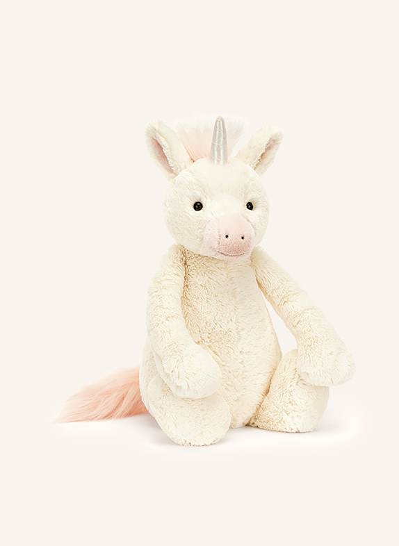 Jellycat Einhorn-Kuscheltier BASHFUL UNICORN HUGE CREME/ HELLROSA