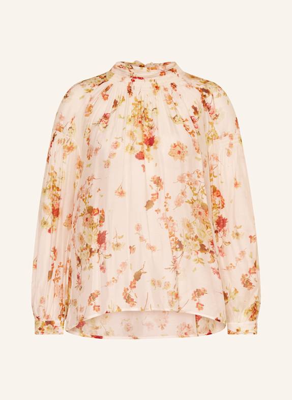 ALLSAINTS Schluppenbluse PEARLA mit Seide ECRU/ GELB/ ROT