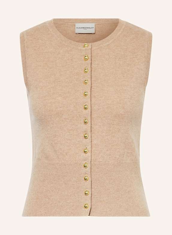 CLAUDIE PIERLOT Strickweste BEIGE