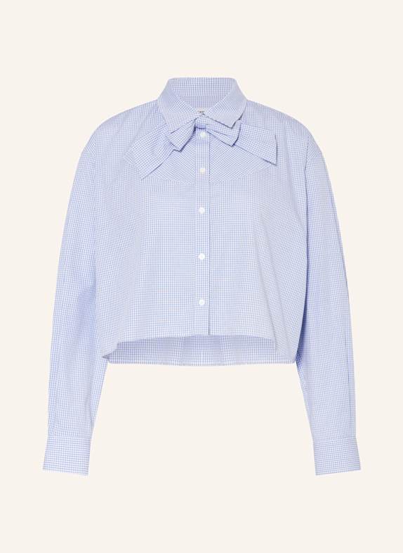 SANDRO Hemdbluse HELLBLAU/ WEISS