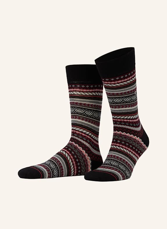 Burlington Strümpfe FAIR ISLE 3000 BLACK
